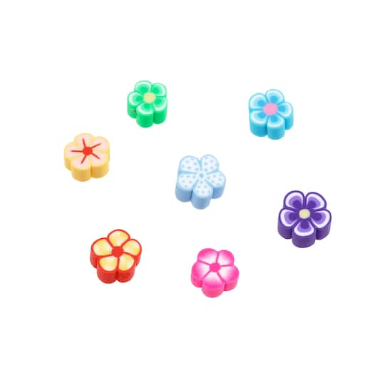 12 Packs: 200 ct. (2,400 total) Flower Shaped Soft Clay Beads by Creatology™